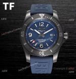 Swiss Replica Breitling Superocean Automatic 46mm Watch Black Steel Blue Dial